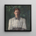 Portrait painting of the artist Helga Ring - Signe Scheel — framed artwork on a wall