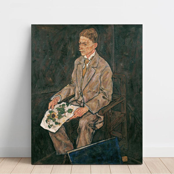 Portrait of Dr. Franz Martin Haberditzl by Egon Schiele — wall display of the artwork