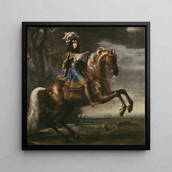 Horse Portrait Painting of Karl XI - David Klöcker Ehrenstrahl — wall display of the artwork