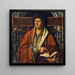 Portrait idéalisé de Virgile - Cercle d'Ambrosius Holbein — framed artwork on a wall