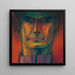 Portrait masculine d'après Rudolf Hess - Karl Wiener — framed artwork on a wall