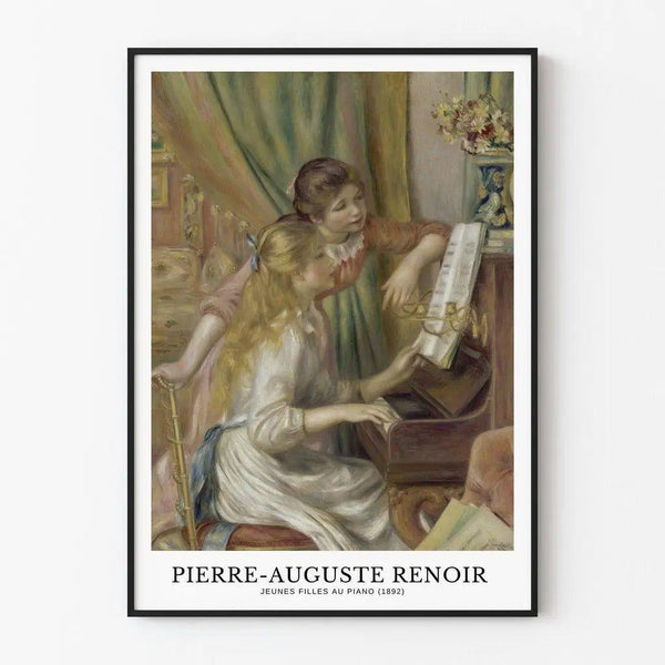 Poster - Young Girls at the Piano - Auguste Renoir