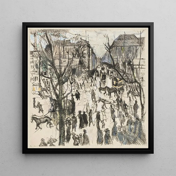 Potsdamer Platz - Rudolf Grossmann — framed artwork on a wall