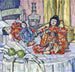 Dolls japonaises avec des pommes - Eugenie Bandell — artwork view