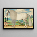 a Gray Pommel Horse in a Landscape - Prague School — framed artwork on a wall