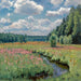 Prairie d'été Pobojka - Stanislav Yulianovich Zhukovsky — displayed in an interior