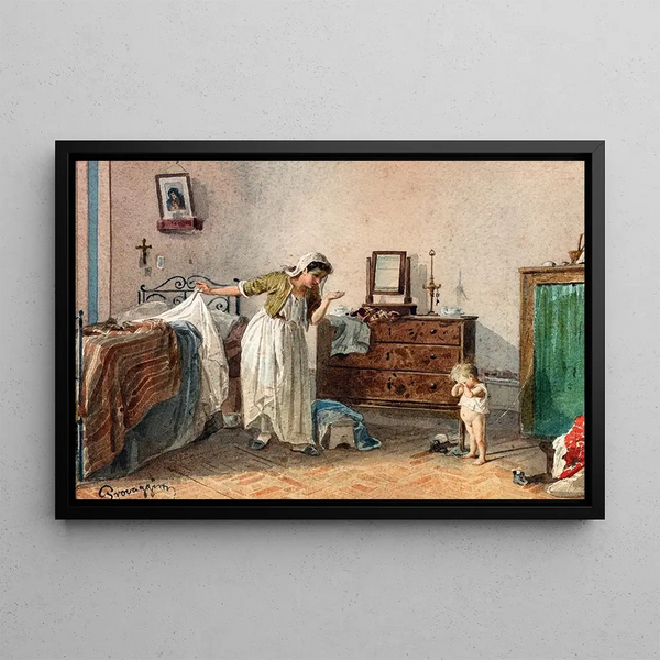 Reprimand - Caravaggio — framed artwork on a wall