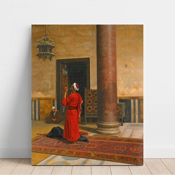Reproduction of the painting Morning Prayers - Ludwig Deutsch