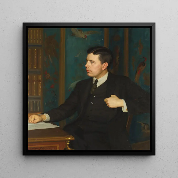 Prince Heir Gustav Adolf - Bernhard Sterman — framed artwork on a wall
