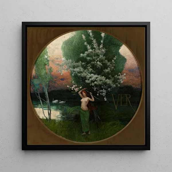 Spring Painting - Władysław Wankie — framed artwork on a wall