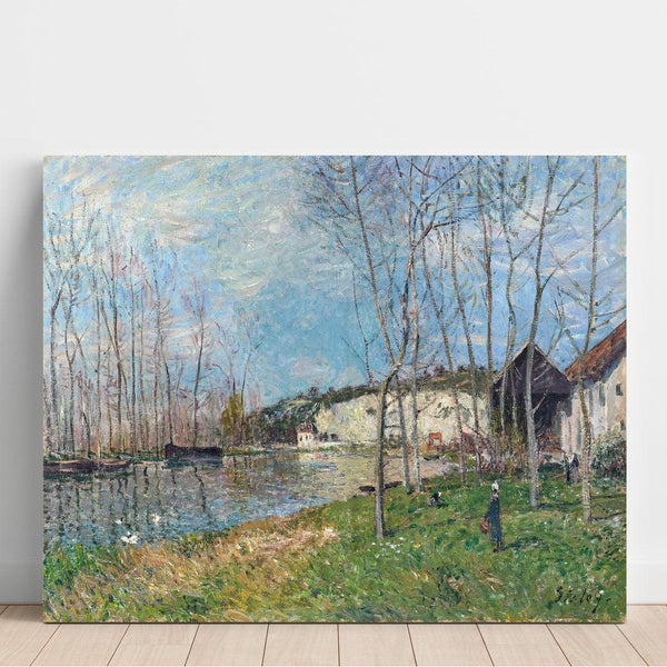 Reproduction of the painting Spring on the Loing River - Alfred Sisley