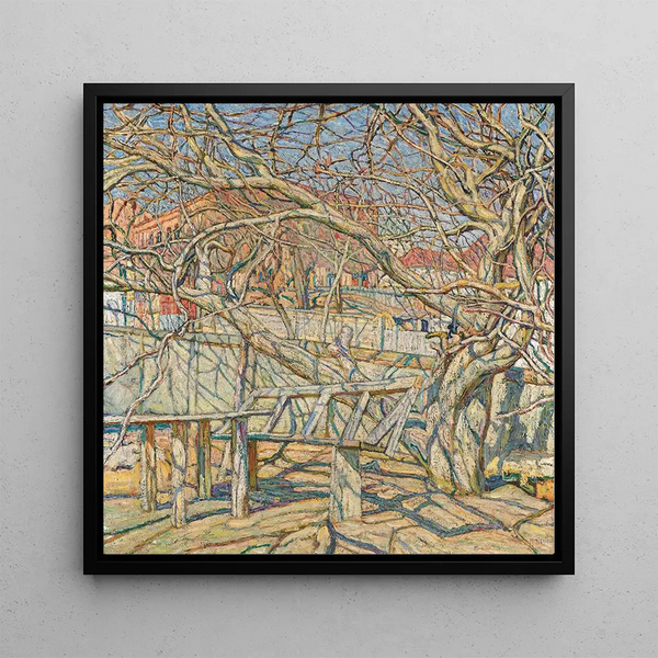 Early Spring Painting - Abraham Manievich — framed artwork on a wall