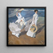 Promenade au bord de la mer - Joaquín Sorolla — framed artwork on a wall