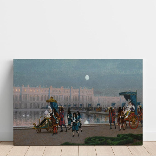Reproduction of the painting Promenade de la Cour dans les Jardins de Versailles - Jean-Léon Gérôme