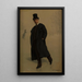 Skater at Bois de Boulogne - Prosper-Joseph Florence — framed artwork on a wall