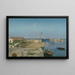 L'entrée du port de Willemstad avec le Palais du Gouvernement - Prosper Crébassol — framed artwork on a wall
