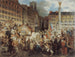 the Duke of Orléans going to the town hall, crossing the Châtelet square on July 31, 1830 - Prosper Lafaye — artwork view