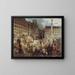 the Duke of Orléans going to the town hall, crossing the Châtelet square on July 31, 1830 - Prosper Lafaye — framed artwork on a wall