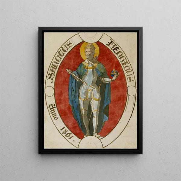 Saint Henri Painting - Prosper Lafaye — framed artwork on a wall