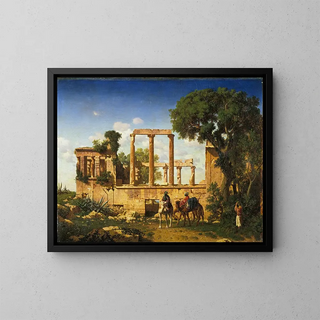 L'Érechthéion, Athens - Prosper Marilhat — framed artwork on a wall
