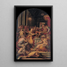 The Dispute of Saint Catherine - Prospero Fontana — framed artwork on a wall
