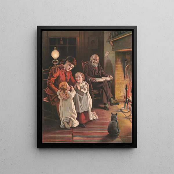Lord, teach us to pray - Providence Lith & Co.. — framed artwork on a wall