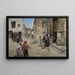 Exit from church - Prudencio Herreros Amat — framed artwork on a wall