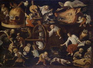 Scene of witchcraft with dwarfs - Pseudo Bocchi — artwork view