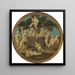 Putti with a wine press - Follower of Raphael — framed artwork on a wall