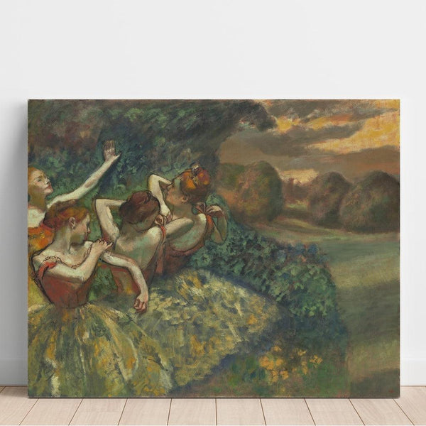 Reproduction of the painting Four Dancers - Edgar Degas