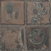 Four paintings on a tile Avignon France - André Derain — displayed in an interior