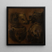 Four full-size bear heads - Johann Melchior Roos — wall display of the artwork