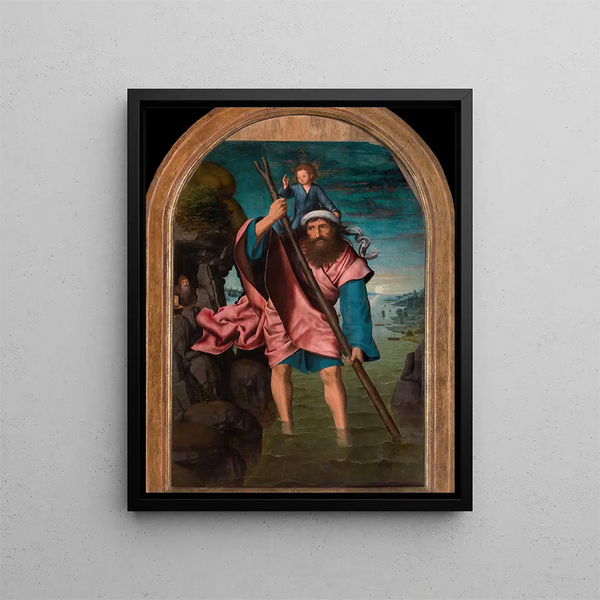 Saint Christopher Painting - Quentin Massys — framed artwork on a wall