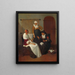 A confidential conversation - Quirijn van Brekelenkam — framed artwork on a wall