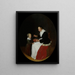 a mother giving porridge to her child - Quirijn van Brekelenkam — framed artwork on a wall