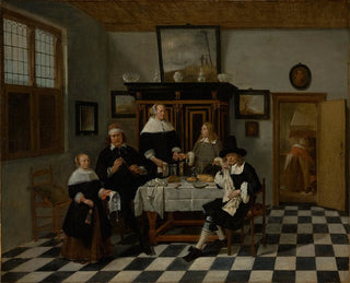 Family group in an interior - Quirijn van Brekelenkam — artwork view