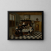 Family group in an interior - Quirijn van Brekelenkam — framed artwork on a wall