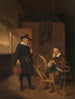Interior painting with fisherman and man next to a spool and a reel - Quirijn van Brekelenkam — artwork view