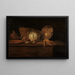 Kitchen Still Life Painting - Quirijn van Brekelenkam — framed artwork on a wall