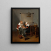 La saignée - Quirijn van Brekelenkam — framed artwork on a wall