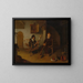 The Spinner - Quirijn van Brekelenkam — framed artwork on a wall