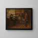 Les fermiers locataires - Quirijn van Brekelenkam — framed artwork on a wall
