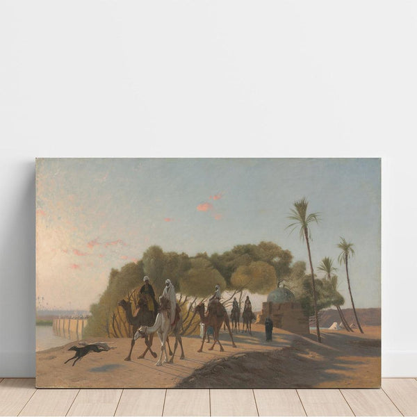 Reproduction of the painting Leaving the Oasis - Jean-Léon Gérôme