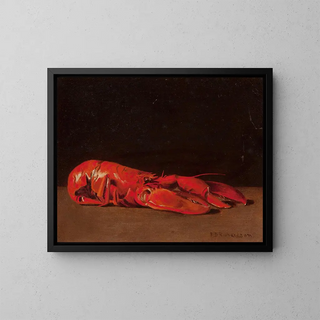 Nature morte de homard - RD Richardson — framed artwork on a wall