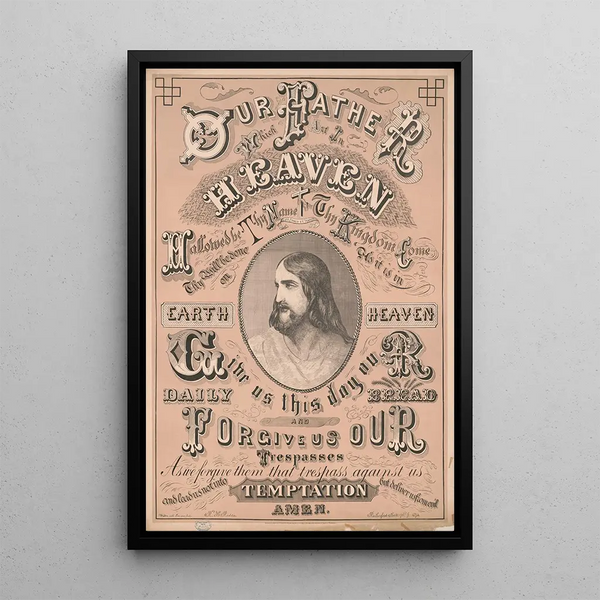 Our Father who art in heaven - RH Rodda — framed artwork on a wall