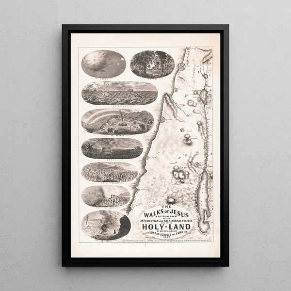Les chemins de Jésus - RJ Rayner — framed artwork on a wall
