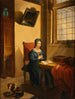 Dame étudiant la Bible - R. Gontard — artwork view