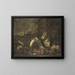 Nature morte with fish - R. van Burgh — framed artwork on a wall