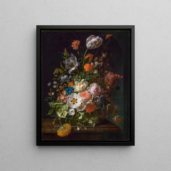 Blumenstrauß - Rachel Ruysch — framed artwork on a wall