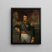 Portrait painting of Johannes Graaf van den Bosch, Governor-General of the Dutch East Indies - Raden Saleh — framed artwork on a wall
